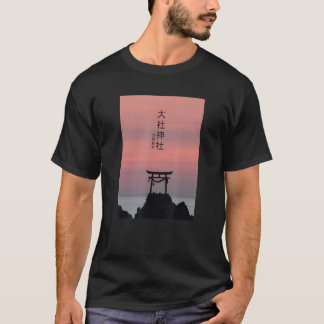 Japanisch Torii Arch Streetwear Vaporwave Ästhetik T-Shirt