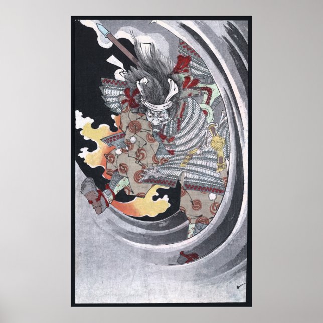 Japanisch Ukiyo-e Yokai Ghost von Yoshitoshi Poster (Vorne)
