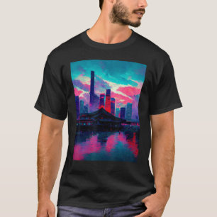 Japanisch Vaporwave asiatisch Inspiriert 80er Retr T-Shirt