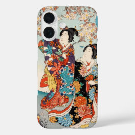 Japanisch Vintage Schönheitsgeishi Lady Maiko iPhone 16 Hülle
