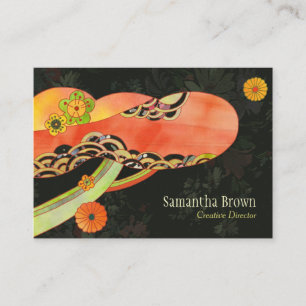 Japanisch Washi Muster einzigartig Visitenkarte