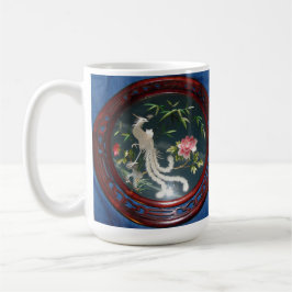 JAPANISCH WHITE PEACOCK FLORAL KAFFEETASSE