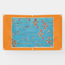 JAPANISCH WOODBLOCK DRUCKEN VON WASSER LILILILIT A BANNER