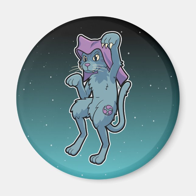Japanisch Yokai Cat - Niedlich Bakeneko Magnet (Vorne)