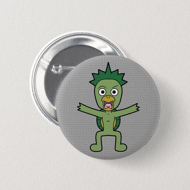 Japanisch Yokai Gawappa Button (Vorne & Hinten)