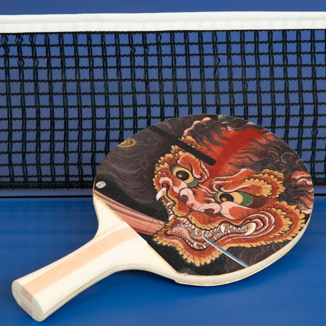 Japanisch Yokai Oni King Shutendoji Fine Art Tischtennis Schläger (InSitu)