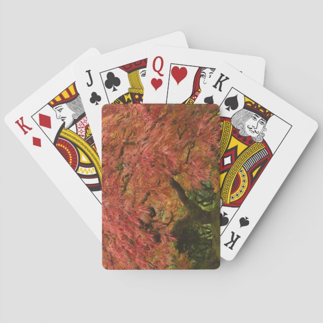 Japanische Ahornfarbe Spielkarten (Rückseite)