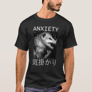 Japanische Angst Possum Japan Text Opossum T-Shirt