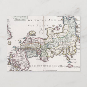 Japanische Antikkarte   1769 Postkarte