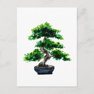 Japanische Aquarellbaum Postkarte