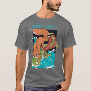 Japanische Art - Fuchs und Koi T-Shirt