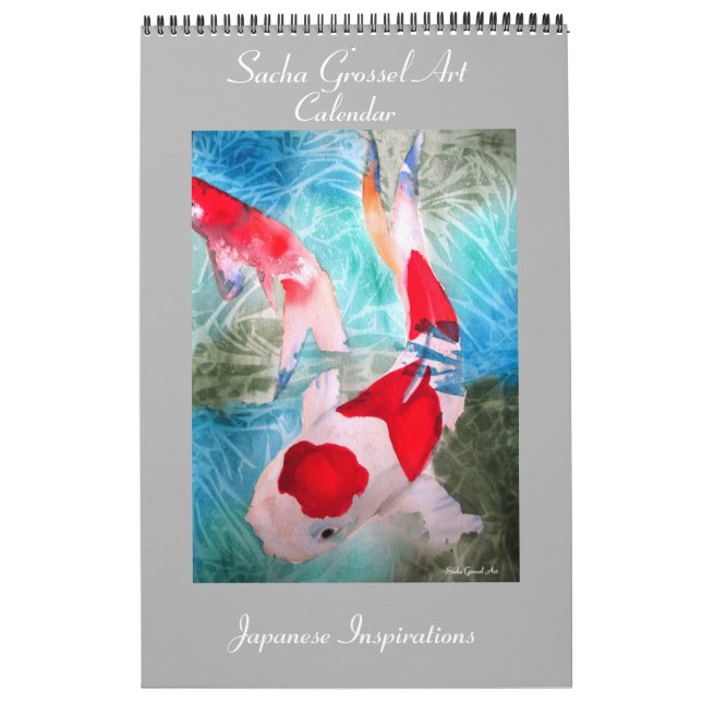 Japanische Art Kunstkalender durch Sacha Grossel Kalender (Titelbild)