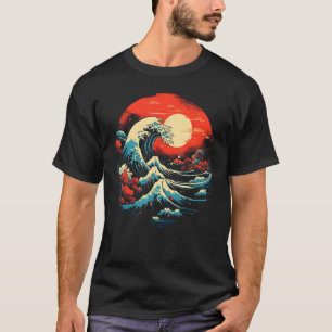 Japanische Art Ocean Wave Tsunami Kanagawa Japan G T-Shirt