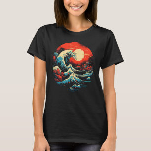 Japanische Art Ocean Wave Tsunami Kanagawa Japan G T-Shirt