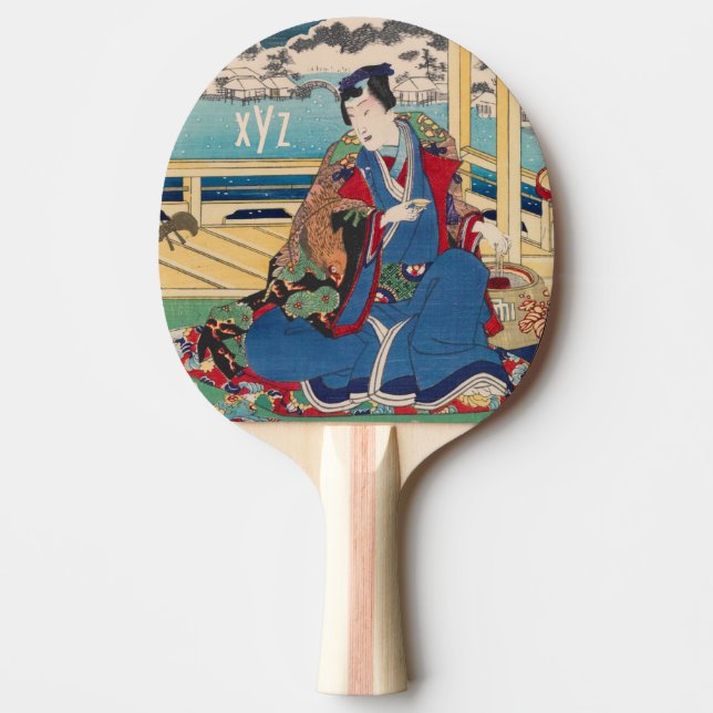 Japanische Art Tischtennispaddel Tischtennis Schläger (Vorderseite)