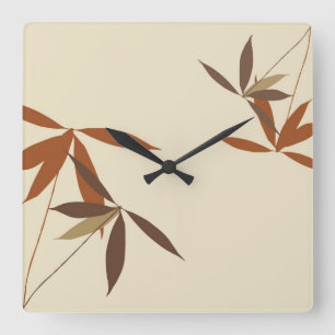 Japanische Art-Wanduhr Quadratische Wanduhr