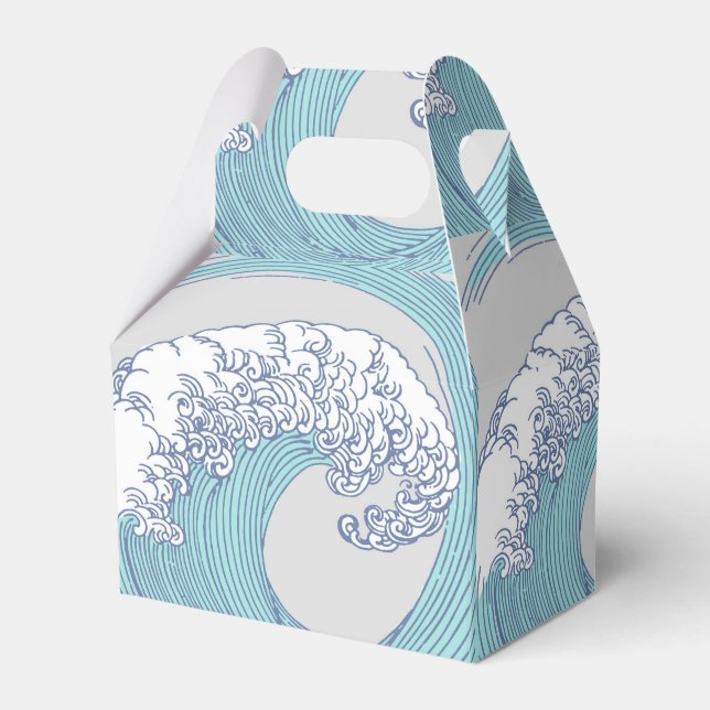 Japanische Asiatische Wellenreitkunst Geschenkschachtel (Vorderseite)