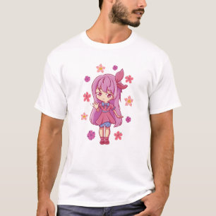 Japanische Ästhetik - Anime Girl - Manga Otaku Blu T-Shirt