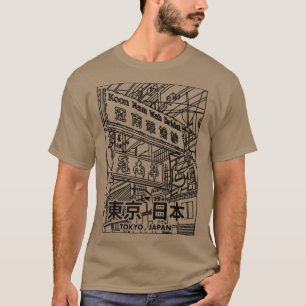Japanische Ästhetik Streetwear Tokyo Japan Street  T-Shirt