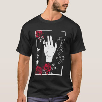 Japanische ästhetische Blume Teenager Männer Fraue T-Shirt