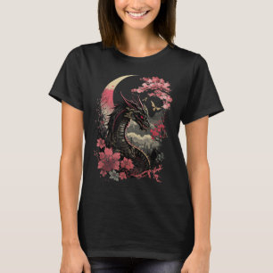 Japanische ästhetische Drache Japanische Kunst Jap T-Shirt