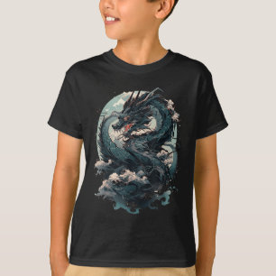 Japanische ästhetische Drache Japanische Kunst Jap T-Shirt