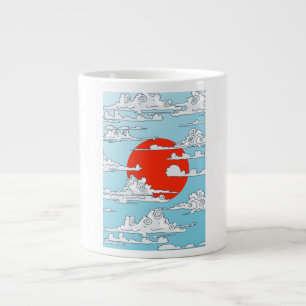 Japanische aufgehende Sonne Jumbo-Tasse