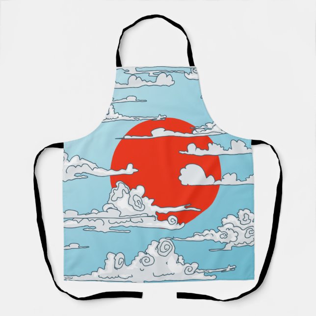 Japanische aufgehende Sonne Schürze (Vorderseite)