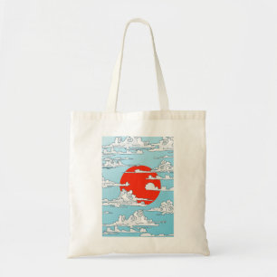 Japanische aufgehende Sonne Tragetasche