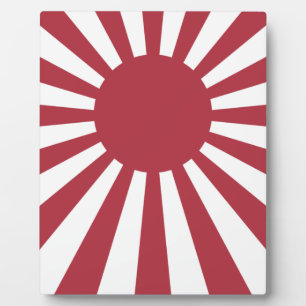 Japanische aufgehende Sonnenflagge, Edo bis WW2 Fotoplatte