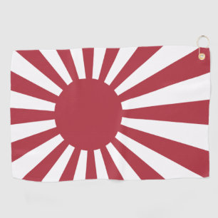 Japanische aufgehende Sonnenflagge, Edo bis WW2 Golfhandtuch