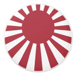 Japanische aufgehende Sonnenflagge, Edo bis WW2 Keramikknauf
