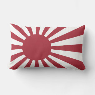 Japanische aufgehende Sonnenflagge, Edo bis WW2 Lendenkissen