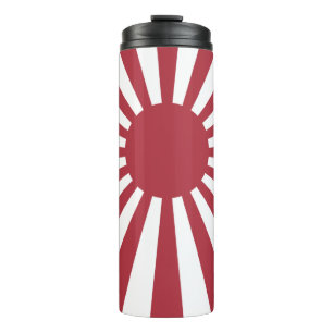 Japanische aufgehende Sonnenflagge, Edo bis WW2 Thermosbecher