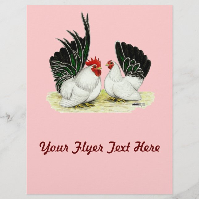 Japanische Blacktail Bantams Flyer (Vorne)