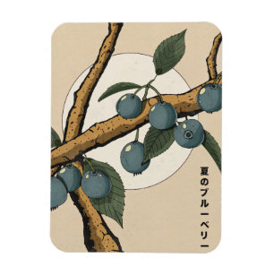 Japanische Blaubeeren Magnet