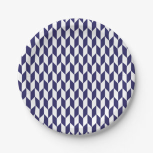 Japanische blaue Papierplatte Pappteller
