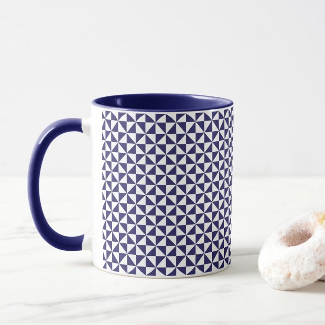 Japanische Blaue Tasse (Mit Donut)