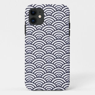 Japanische Blaue Wellen Seigaiha Meer Case-Mate iPhone Hülle