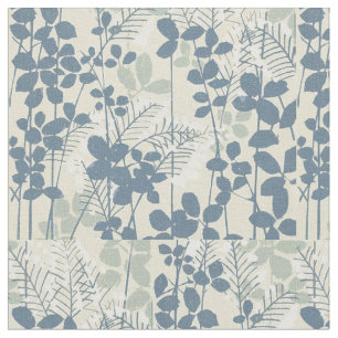 Japanische Blue Leaf-Blume Stoff