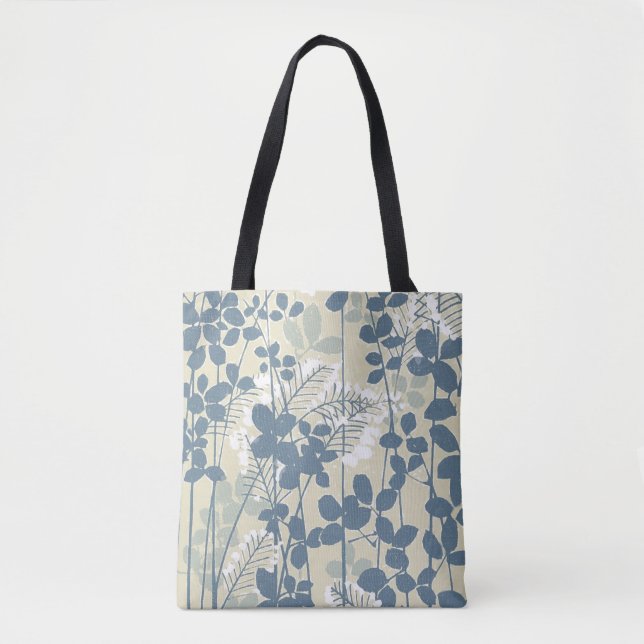 Japanische Blue Leaf-Blume Tasche (Vorderseite)