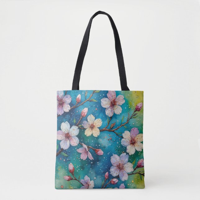 Japanische Blume Art Sakura Tasche (Vorderseite)