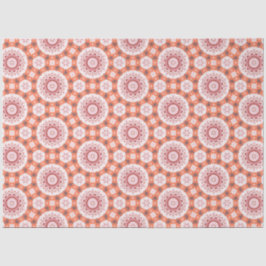 japanische Blume-Design in orange-weißem Dekodierf Seidenpapier
