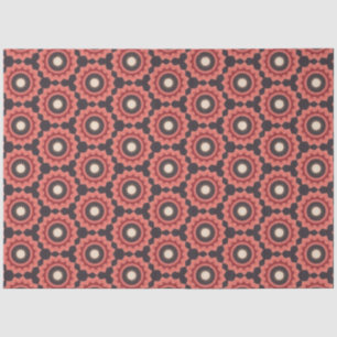Japanische Blume in Rot und Schwarz Seidenpapier