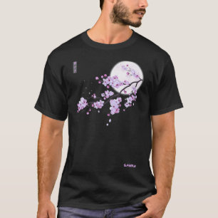 Japanische Blume Lila Sakura Cherry Blossom T-Shirt