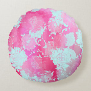 Japanische Blume Rundes Kissen