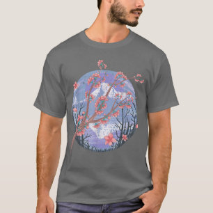 Japanische Blume Sakura Rosa Kirsche T-Shirt
