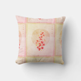 Japanische Blumenblüten im Frühjahr Kissen