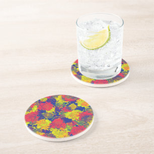 Japanische Blumenmuster Getränkeuntersetzer