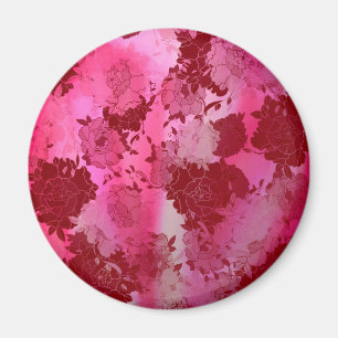 Japanische Blumenmuster. Magnet